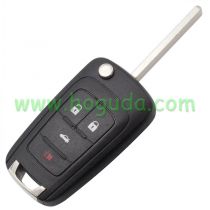 For Buick 3+1 button flip remote key blank