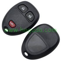 For GM 2+1 button remote key blank With Battery Place