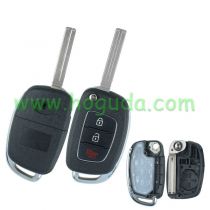 For New Hyundai 2+1 button remote key blank with TOY40 Blade