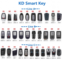 KEYDIY Remote key 5 button ZB08- 3 button smart key for KD900 URG200 KD-X2