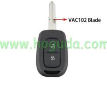 For Renault 2 button remote key  blank VAC102 blade